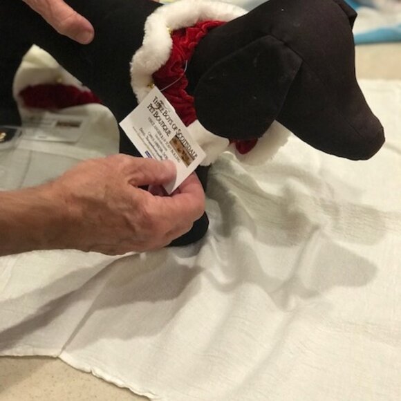 Dog Santa Ruffle  Elastic fit for both comfort and style with small bells!!! - Picture 9 of 9